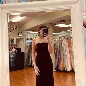 Maroon velvet dress, “COLORS” brand, size 2/3